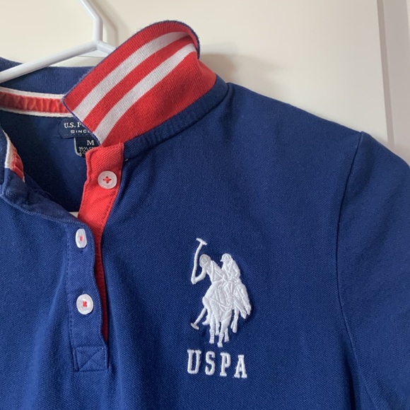USPA. SIZE M Solid Polo Shirt - Picture 3 of 10